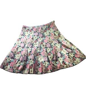Lined Skirt Size 14 Multicolor dark floral whimsigoth cottagecore fairy villager